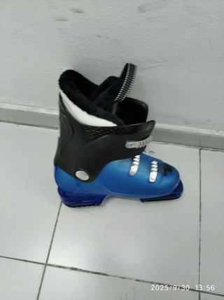 Botas de ski niño azul y negro