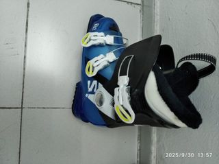 Botas de ski niño azul y negro