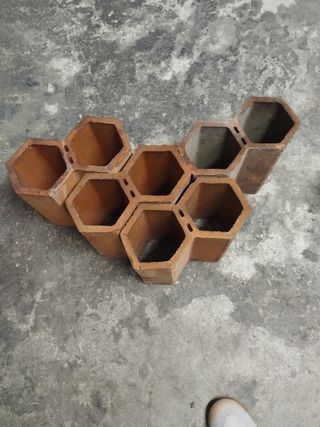 Botelleros de cerámica rústicos 820huecos solo tra