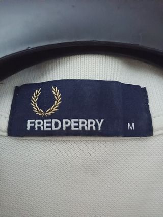 Polo Fred Perry Blanco Talla M