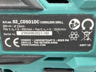 taladro a bateria vonroc s2-cd501dc