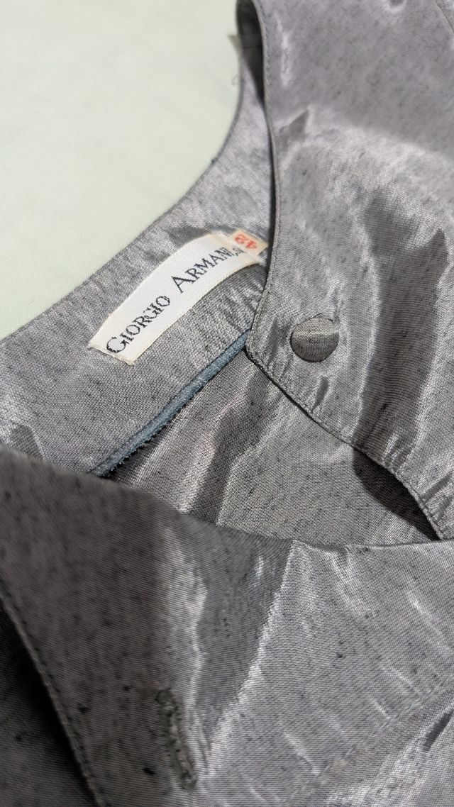 Camisa Giorgio Armani vintage gris M