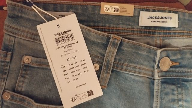 Pantalón vaquero Jack & Jones azul
Talla 32/30