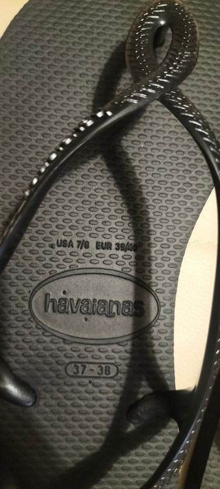 Chanclas Havaianas Negras Talla 37