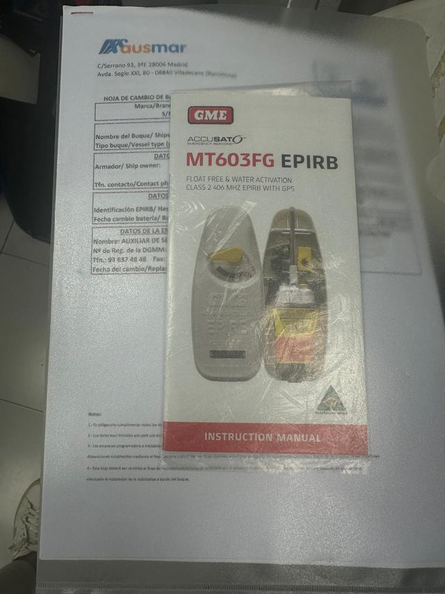 Baliza EPIRB GME MT603FG