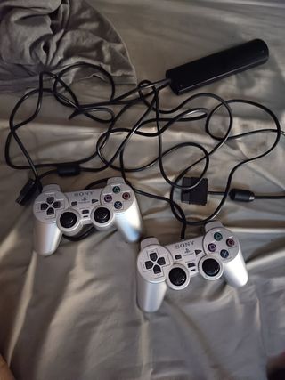 Mandos PS2 Sony Plateados (2 unidades)