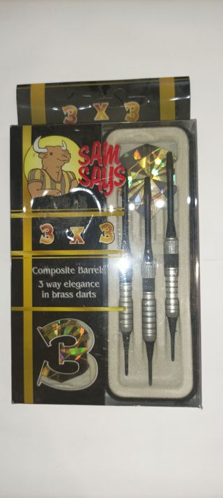 Set 3 Dardos SAM SAYS Composite Brass