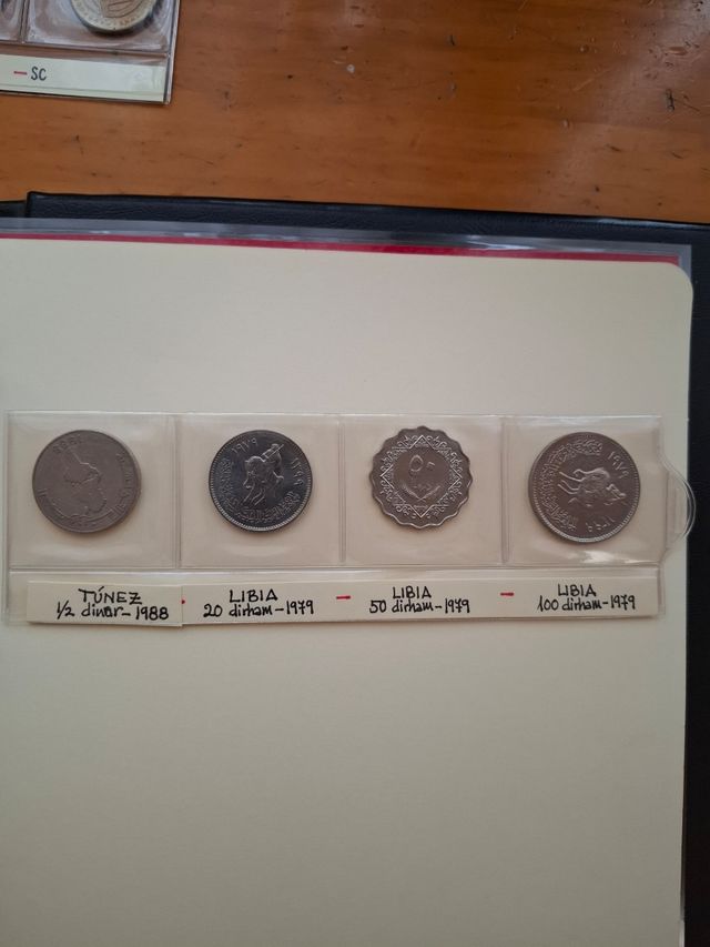 16 monedas: Argelia, Túnez, Libia, Egipto, Maurita