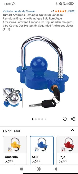 Antirrobo caravana bola seguridad