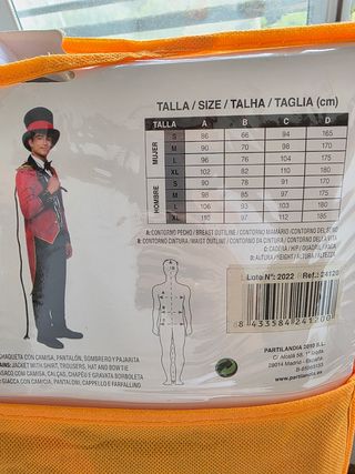 Disfraz Domador Partilandia Talla S
