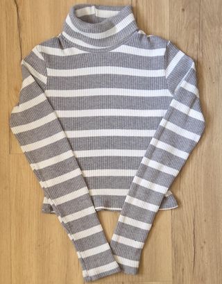 Camiseta de rayas mujer cuello alto