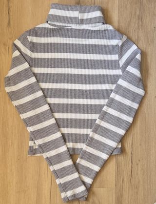 Camiseta de rayas mujer cuello alto
