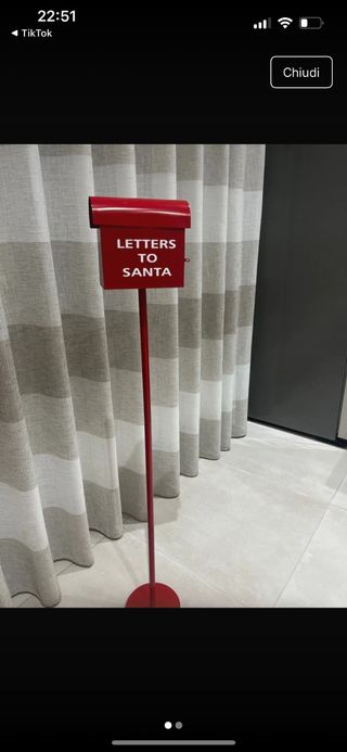 Portalettere di Natale Rosso