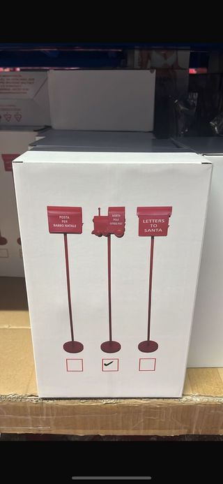 Portalettere di Natale Rosso