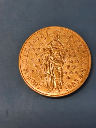 Moneda 10 Francos 1987 CAPETIEN