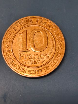 Moneda 10 Francos 1987 CAPETIEN