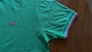 Polo Fred Perry Vintage Talla S Verde