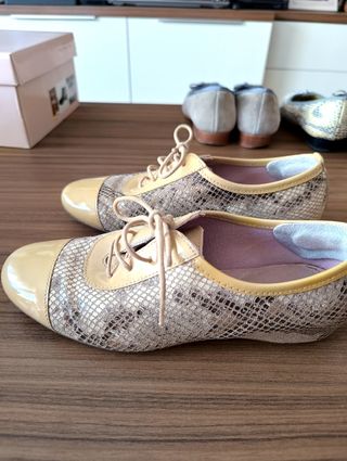 Zapatos Callaghan Piel Talla 36 Beige/Multicolor