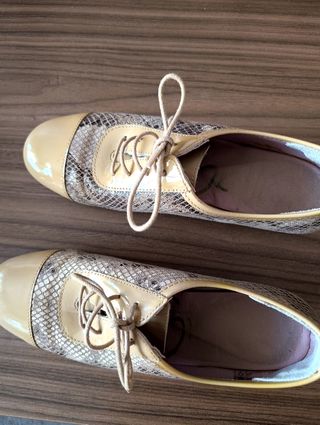 Zapatos Callaghan Piel Talla 36 Beige/Multicolor