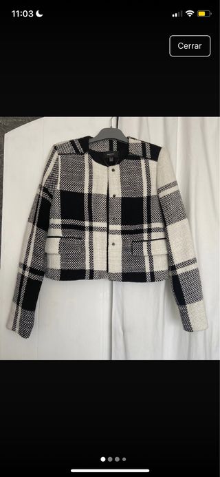 Chaqueta Mango cuadros Talla XS
