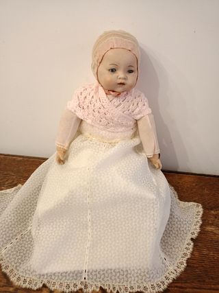 Muñeco antiguo bebé cerámica