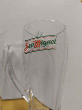 Jarras Cerveza San Miguel Set 3