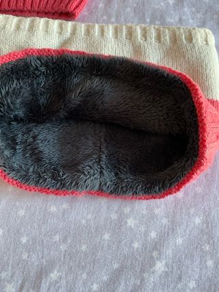 Conjunto Gorro, Guantes y Bufanda Corazón Niña