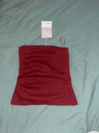 Top Pull&Bear Rojo