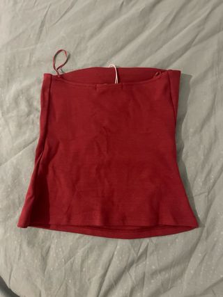 Top Pull&Bear Rojo