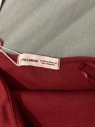 Top Pull&Bear Rojo