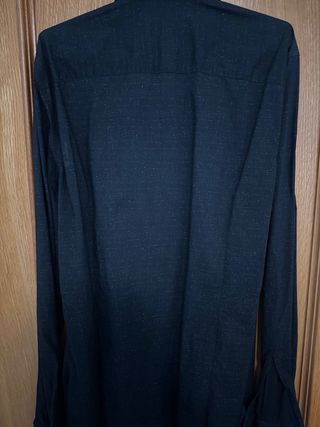 Camisa Emporio Armani azul con Detalles Azules