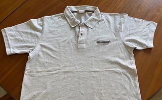 Polo Reebok Vintage Talla L Gris