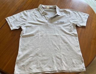 Polo Reebok Vintage Talla L Gris