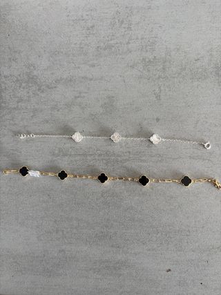 Pulsera Van Cleef & Arpels Plata y Blanco