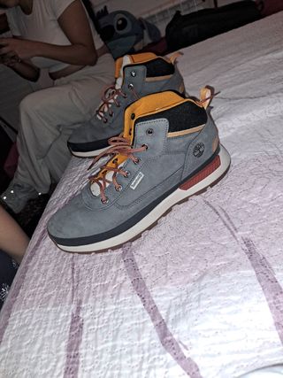 Botas Timberland Hombre Gris Naranja