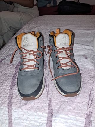 Botas Timberland Hombre Gris Naranja