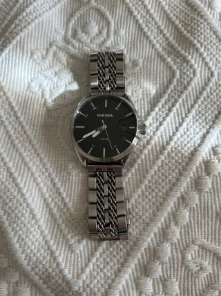 Reloj Diesel Negro y Plateado