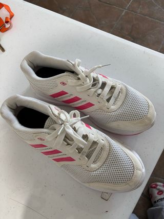Zapatillas Adidas Mujer Blancas y Rosas