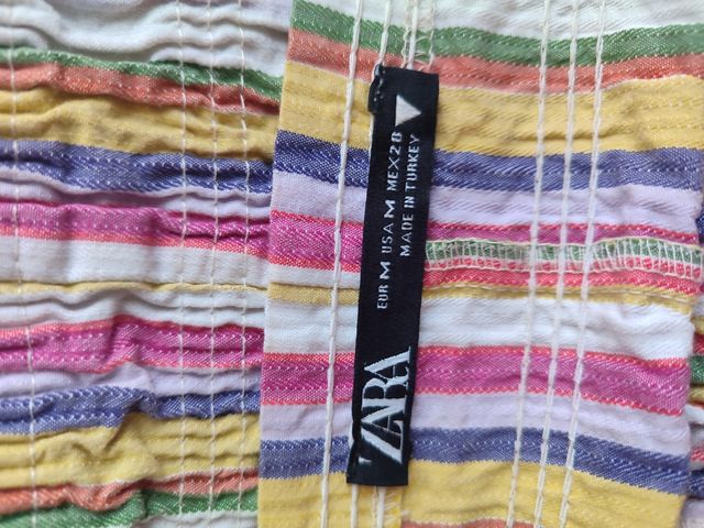 Top de rayas multicolor