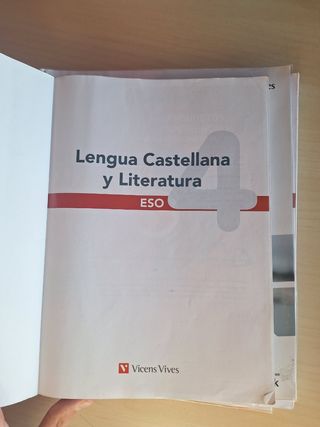 Libro LENGUA CASTELLANA Y LITERATURA 4 eso