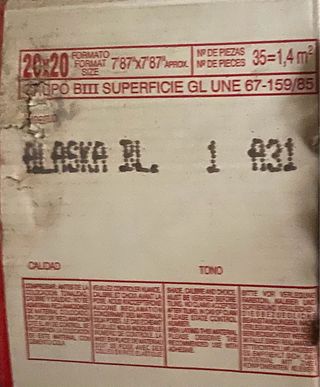 Azulejos blancos 20x20 PAMESA