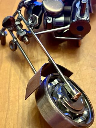 Motos decorativas de metal