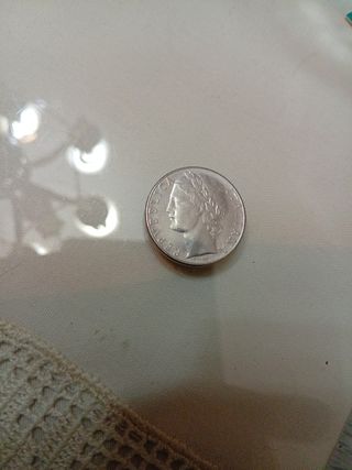 Moneda 100 Liras Italia