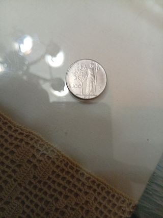 Moneda 100 Liras Italia