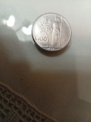 Moneda 100 Liras Italia