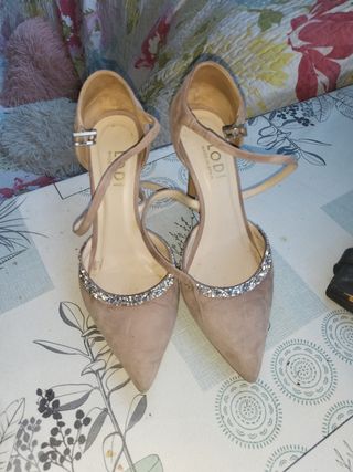 Zapatos de tacón LODI beige con plata