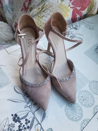 Zapatos de tacón LODI beige con plata