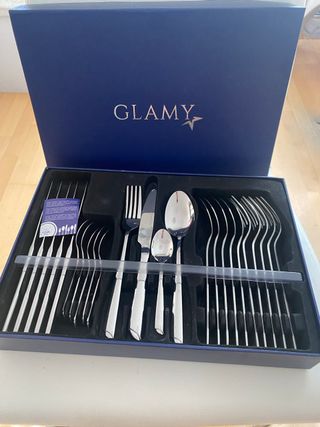 Cubertería de 24 piezas Glamy – Acero inoxidable - NUEVO