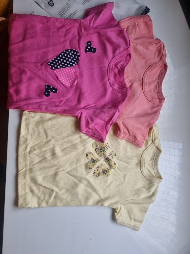 3 camisetas interiores 12 meses