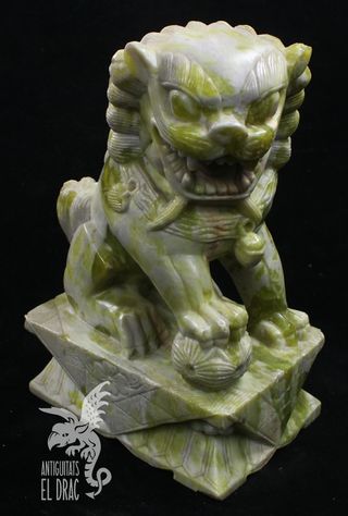 Figura León Foo Dog Piedra Mármol